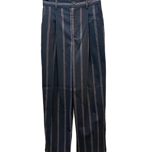 ❤️ URBAN OUTFITTERS UO PIN STRIPED WIDE LEG PANTS SIZE SMALL - Picture 1 of 6